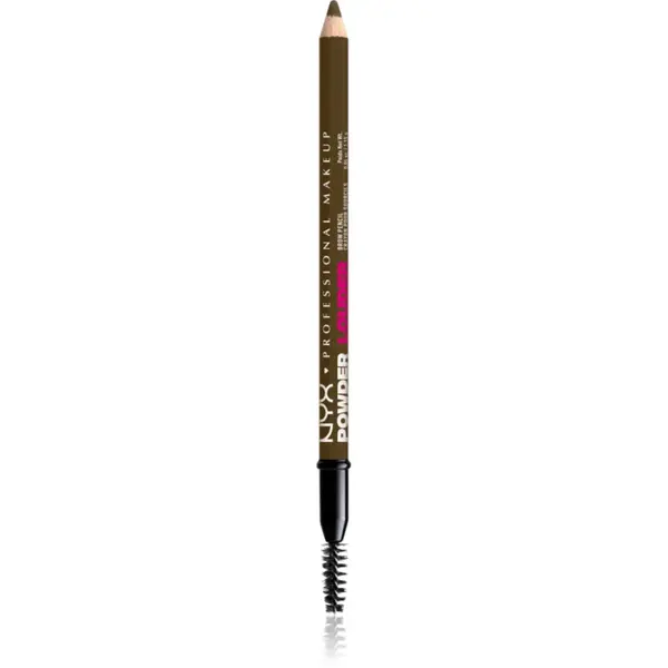 NYX Professional Makeup Powder Louder creion pentru sprancene cu pensula culoare Taupe 1 buc