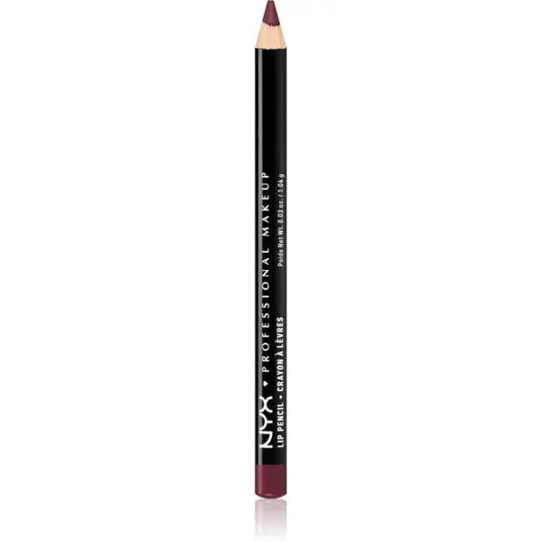 NYX Professional Makeup Slim Lip Pencil creion de buze cu trasare precisă culoare Plum 1 g