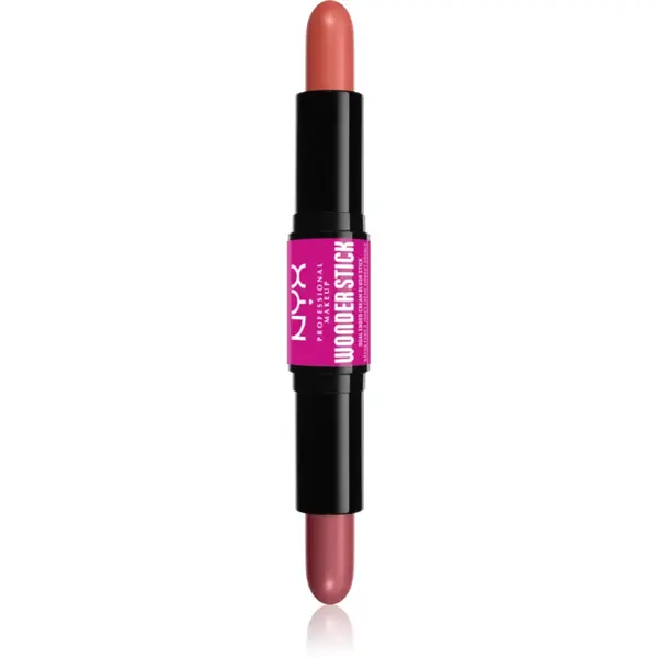 NYX Professional Makeup Wonder Stick Cream Blush baton pentru dublu contur culoare 02 Honey Orange N Rose 2x4 g