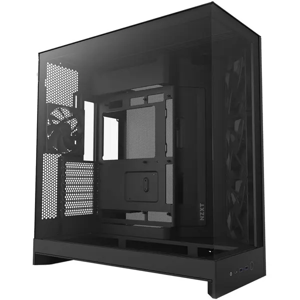 NZXT Carcasa H9 Flow (2025), Dual-Chamber, Mid-Tower, Negru