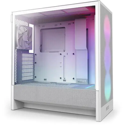 NZXT Carcasa NZXT H5 Flow RGB (2024), Mid-Tower, ATX, Alb