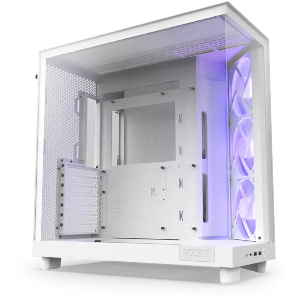 NZXT Carcasa NZXT H6 Flow RGB Mid-Tower Dual-Chamber, Mid-Tower, Alb