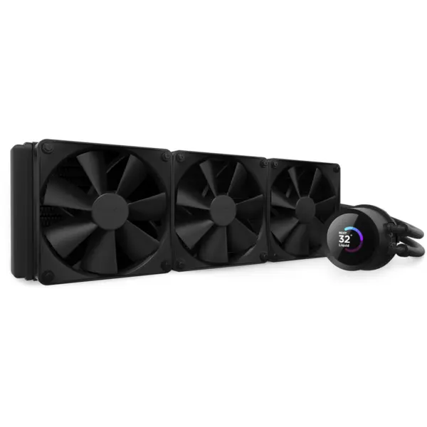 NZXT Cooler NZXT Kraken Plus 360 V2, 360mm, pompa cu ecran LCD, Negru