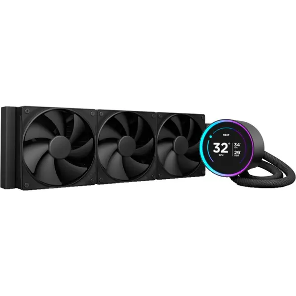 NZXT Cooler Procesor NZXT Kraken Elite 360 V2 LCD 120mm, Negru