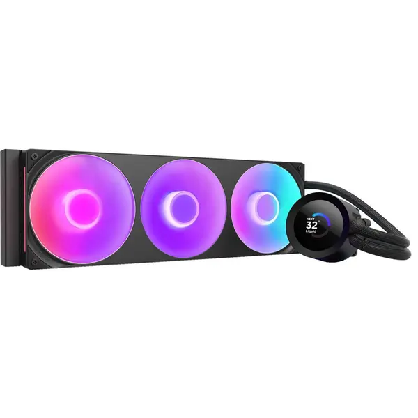 NZXT Cooler procesor NZXT Kraken Plus 360, aRGB LED, 3 x 120 mm, Negru
