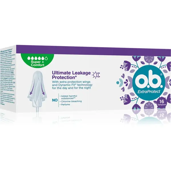 o.b. Extra Protect Super+ Comfort tampoane 16 buc