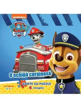 O echipa curajoasa. Carte cu puzzle (4 imagini)/***
