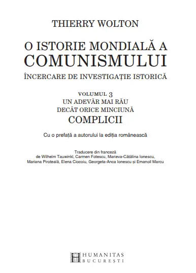 O istorie mondiala a comunismului - Volumul 3 | Thierry Wolton