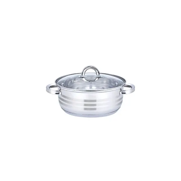 Oala cu capac Floria ZLN-4106, Inox, 24 x 9 cm, 3 L