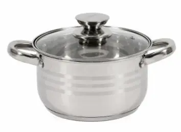 Oala cu capac Heinner HR-HJ-025, 18 x 10.5 cm, 2.5 L (Inox)