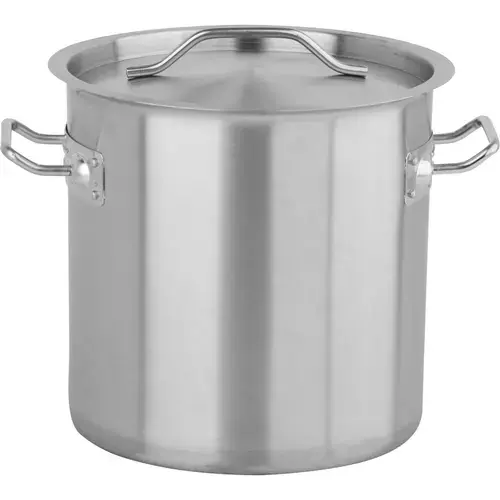Oala cu capac Yato YG-00012, Inox, 25 x 25 cm, 12 l, Argintiu