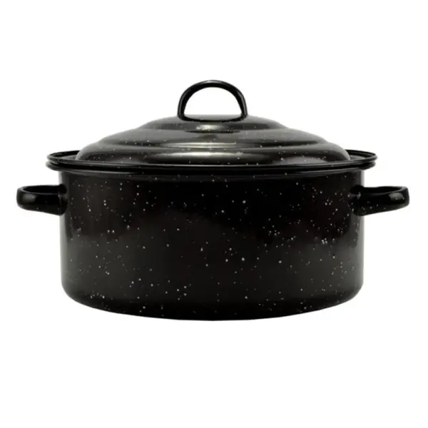 Oala Emailata cu Capac Emailat, 27 cm, 2.8 l, Perfect Home