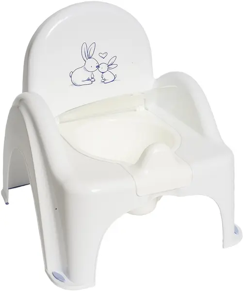 Oală pentru bebeluși scaun Tega Baby Little Bunnies - Alb