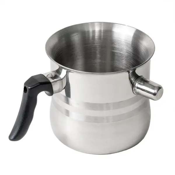 Oala pentru Lapte Floria, Otel Inoxidabil, cu Fluier, 3 l, Argintie