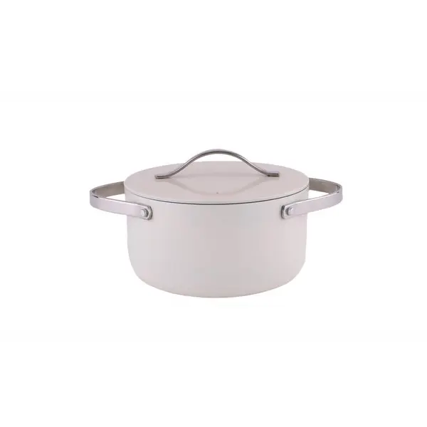 Oala Zilan ZLN0866 din 5 straturi de material, 20 cm diametru, otel inoxidabil, manere nituite