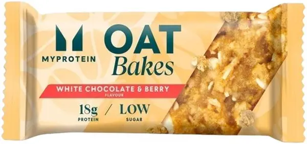 Oat Bakes, ciocolată albă și afine, 75 g, Myprotein
