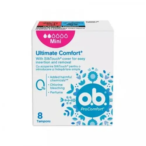 OB tampoane ProComfort mini, 8 bucati Zephyr Labs