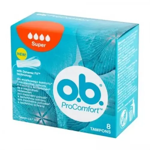 OB tampoane ProComfort super, 8 bucati Zephyr Labs