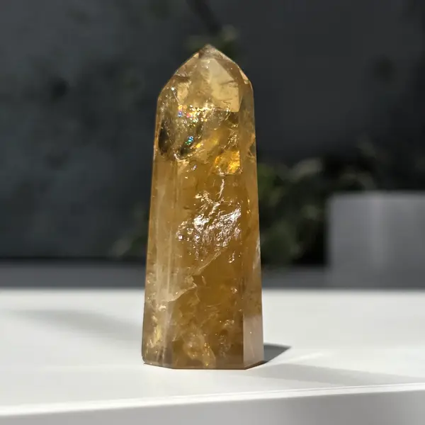 Obelisc citrin Brazilia calitate Extra AAA model 12