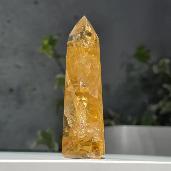 Obelisc citrin Brazilia calitate Extra AAA model 2