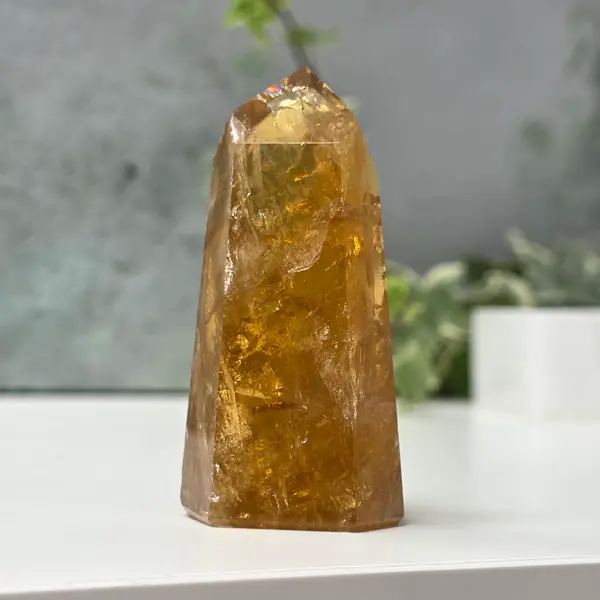 Obelisc citrin Brazilia calitate Extra AAA model 7