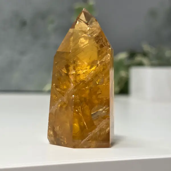 Obelisc citrin Brazilia calitate Extra AAA model 8