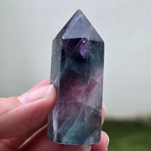 Obelisc fluorit curcubeu | Model 5