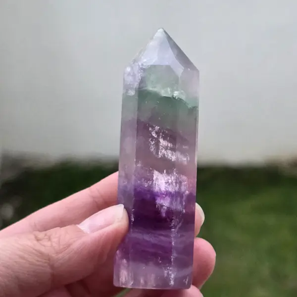 Obelisc fluorit curcubeu | Model 6