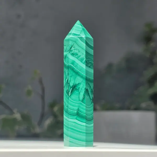 Obelisc malachit unicat | Model 7