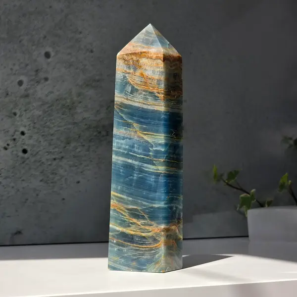 Obelisc onix albastru| Model 5