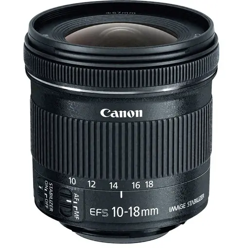 Obiectiv foto Canon - EF-S, 10-18mm, f/4.5-5.6 IS STM