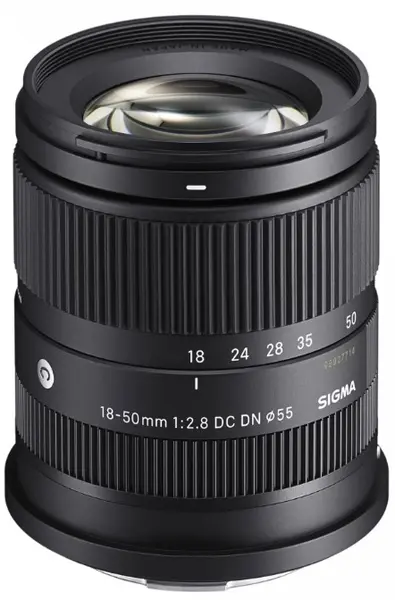 Obiectiv foto Sigma - 18-50mm, f/2.8 DC DN, pentru Fuji