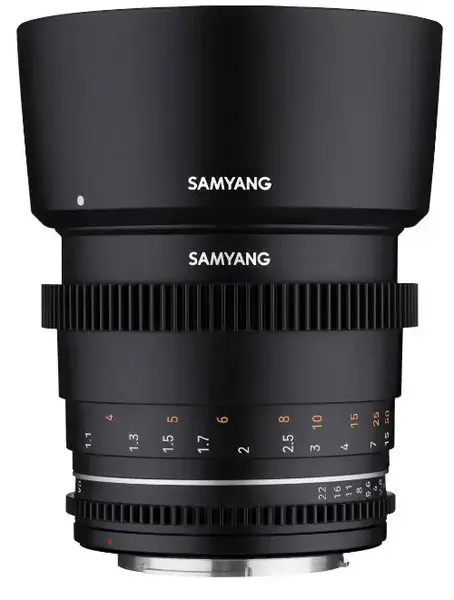 Obiectiv Samyang 85mm T1.5 VDSLR MK2, Full Frame, montura Sony E (Negru)