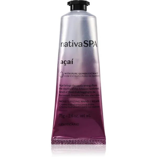 oBoticário Nativa SPA Acai crema de maini hidratanta 75 g