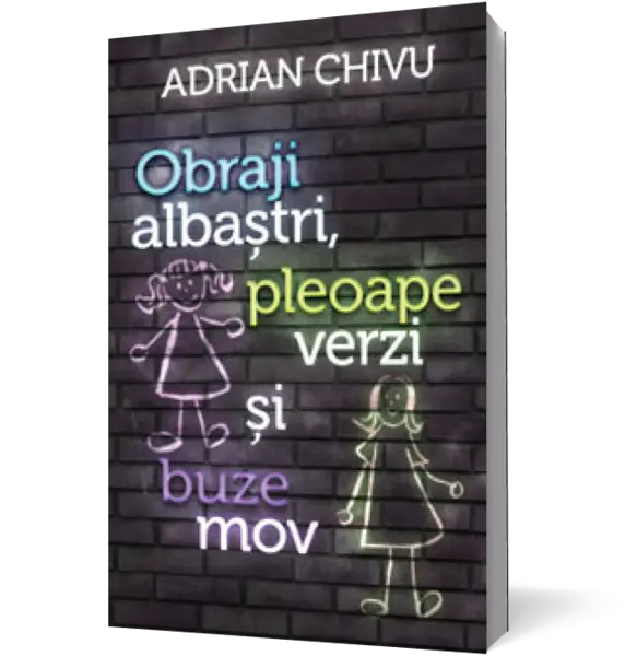 Obraji albaştri, pleoape verzi şi buze mov