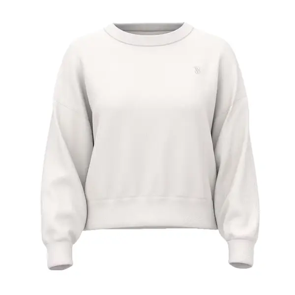 Obsessed terry crewneck sweater - white Xs