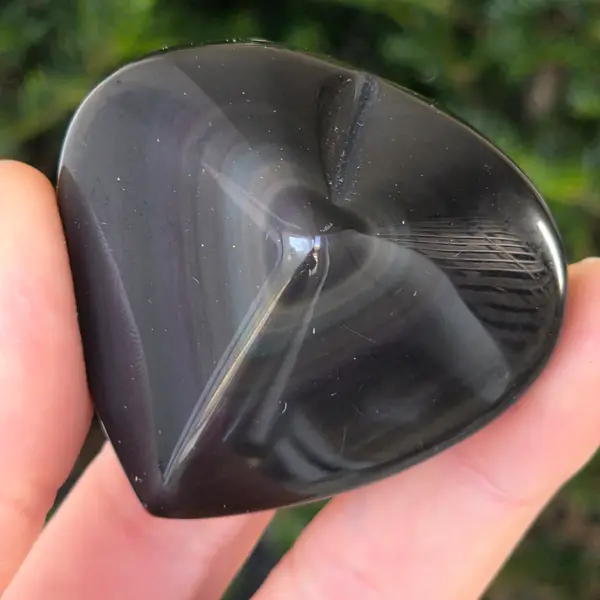 Obsidian curcubeu inima model 11