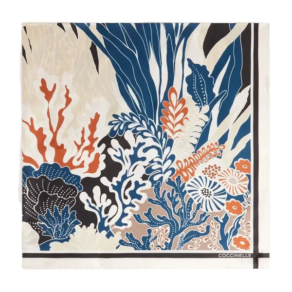 Ocean depth foulard multi warm taupe
