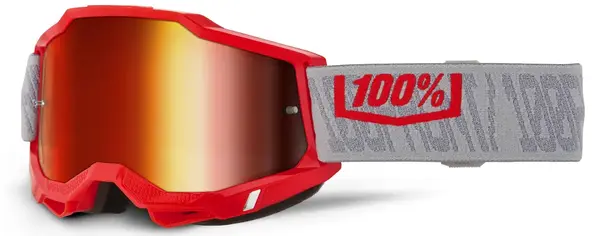 Ochelari atv cross 100% Accuri 2 Gatorbak, lentila oglinda rosie