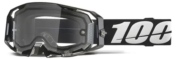 Ochelari atv cross 100% Armatic Enduro Dual Pane, lentila clara, culoare rama negru