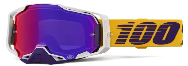 Ochelari atv cross 100% Armega Difenbak, lentila oglinda mov