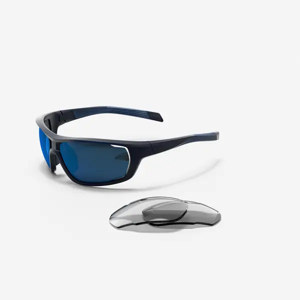 Ochelari ciclism PERF 100 PACK CAT 0+3 lentile interschimbabile Albastru