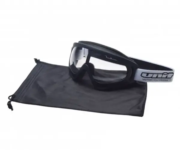 Ochelari copii motocross atv enduro Unit, culoare rama negru, lentila transparenta