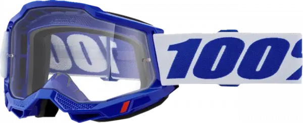 Ochelari cross atv 100% Accuri 2 Blue, lentila transparenta, culoare rama albastru