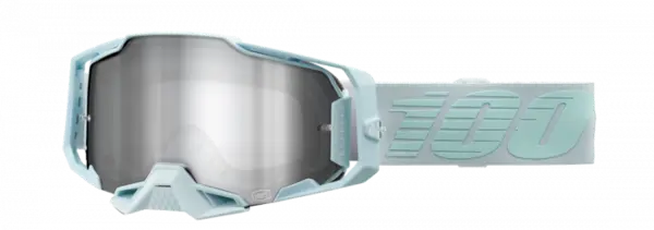 Ochelari cross atv 100% Armega Fargo, lentila oglinda, culoare rama teal