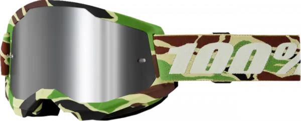 Ochelari cross atv 100% Strata 2 Warr Camo, lentila oglinda, culoare rama army