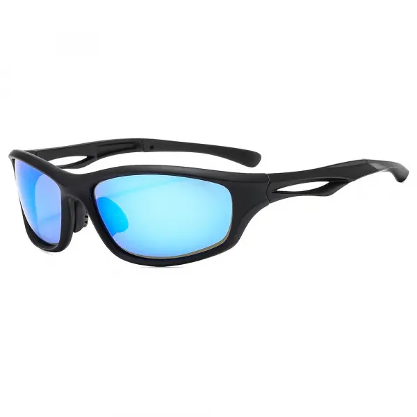 Ochelari De Ciclism Unisex Techsuit 9309, Polarizati, Negri Albastri