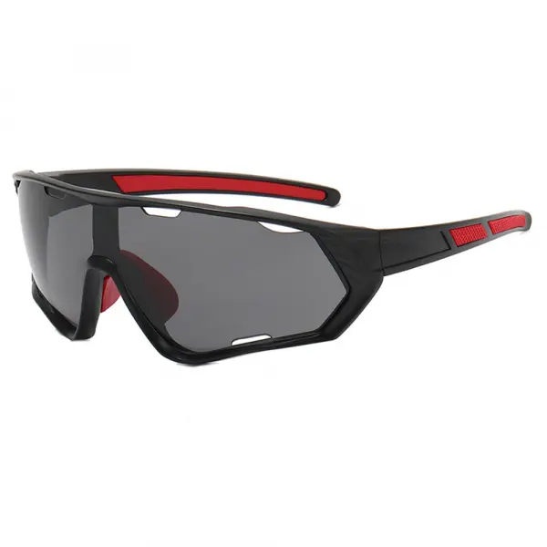 Ochelari De Ciclism Unisex Techsuit 9330, Negri Rosii