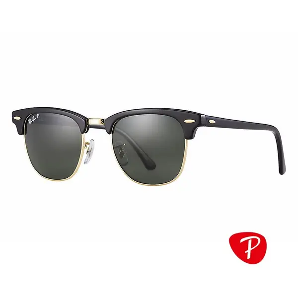 Ochelari de soare unisex Clubmaster Ray-Ban RB3016 901/58 Polarizati