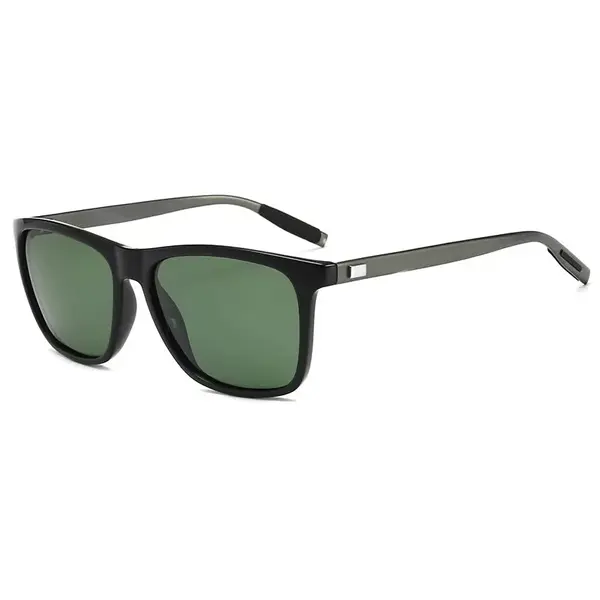 Ochelari de soare unisex, SG057, Negru/Gri inchis